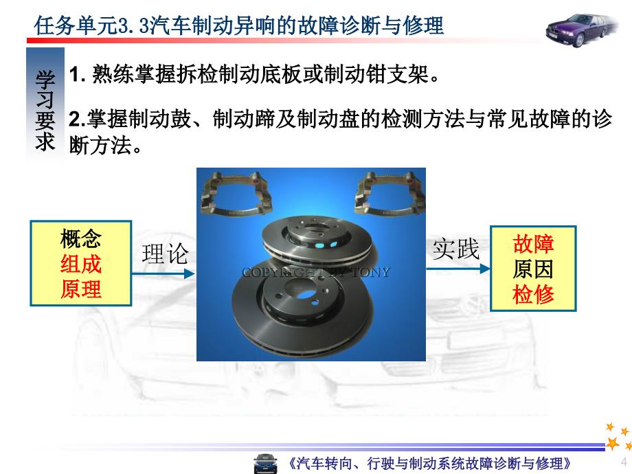 汽车制动异响故障诊断及修理课件_第4页