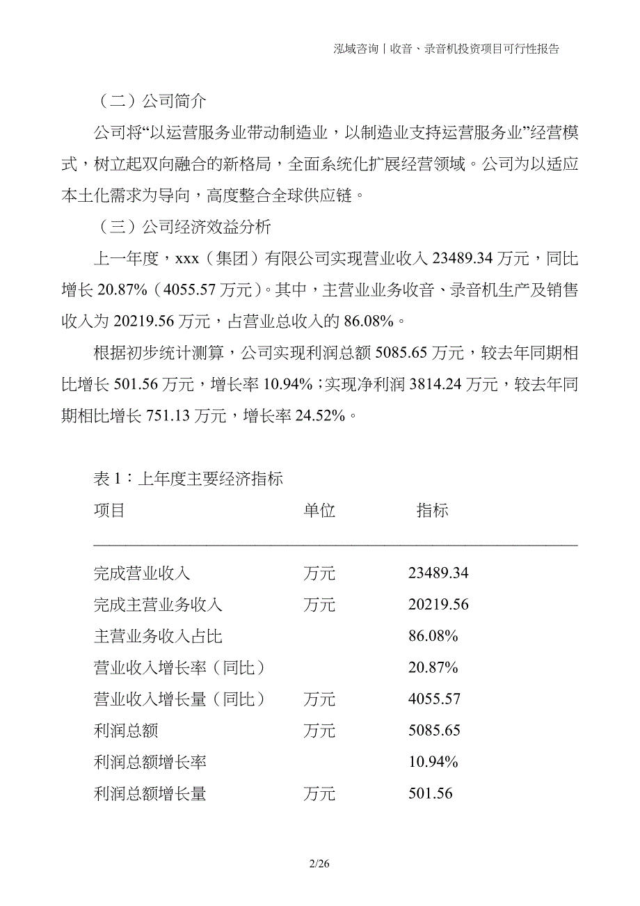 收音、录音机投资项目可行性报告_第2页