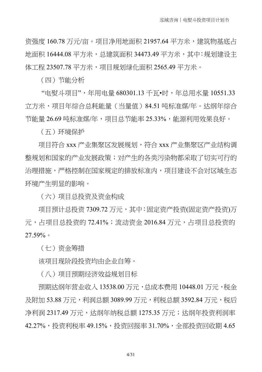 电熨斗投资项目计划书_第4页