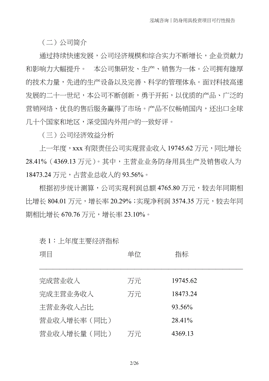 防身用具投资项目可行性报告_第2页