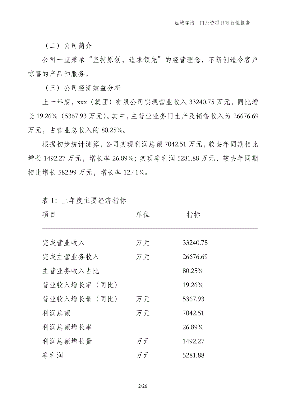 门投资项目可行性报告_第2页