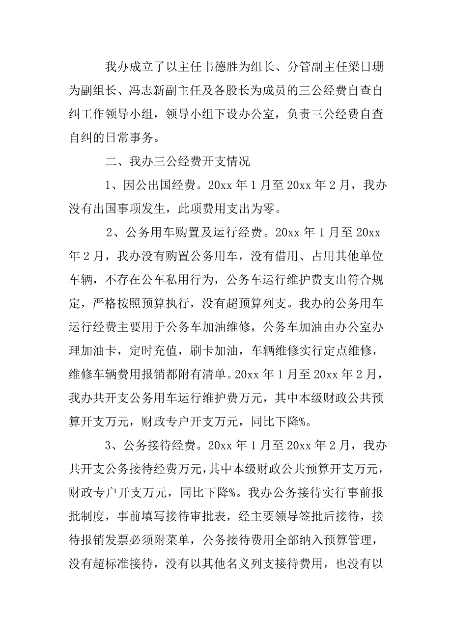 xx三公经费自查报告.doc_第3页