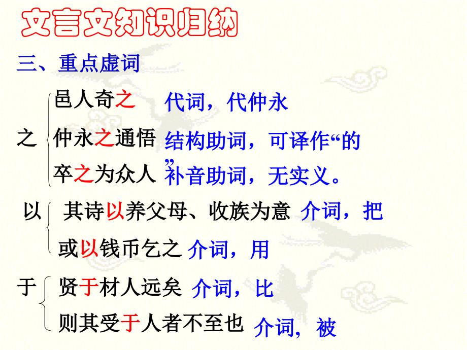 山东省肥城市王庄镇初级中学人教版语文七年级下册课件：文言文复习课件人教版_第4页