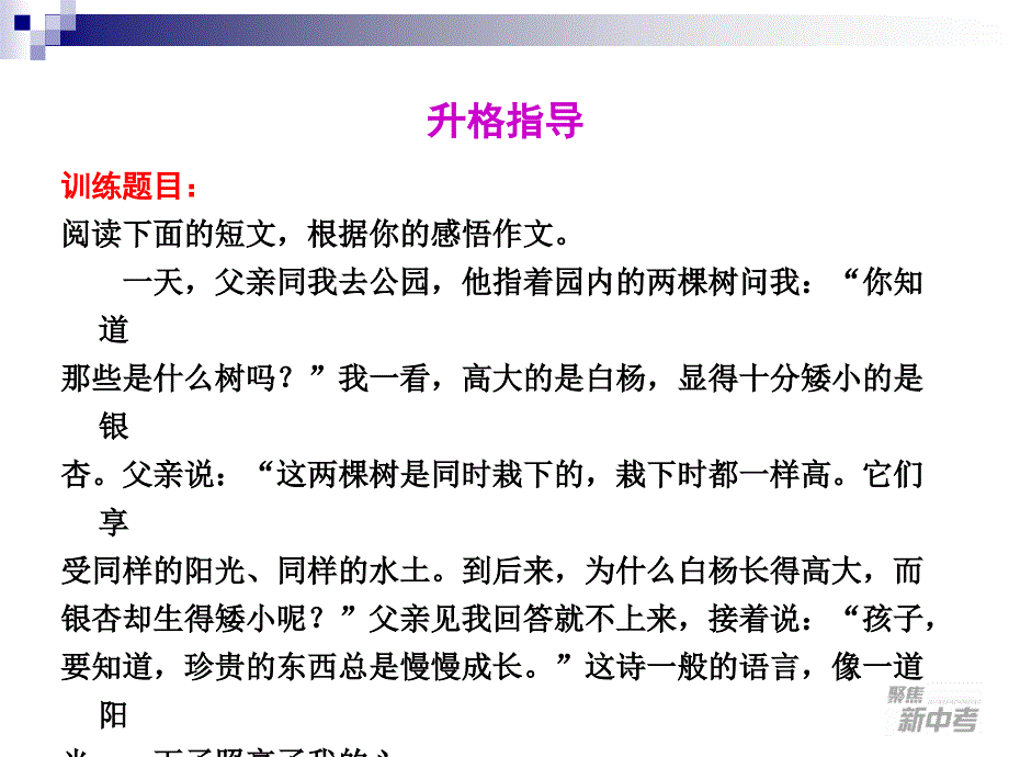 聚焦新中考语大一轮复习课件8文质兼美　渐入佳境_第4页