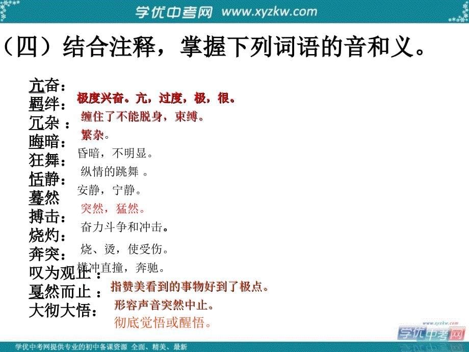 山东省临沭县第三初级中学七年级语文下册《安塞腰鼓》课件2_第5页