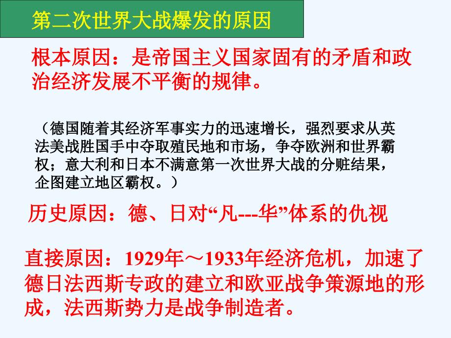 高二历史第二次世界大战的爆发课件_第2页