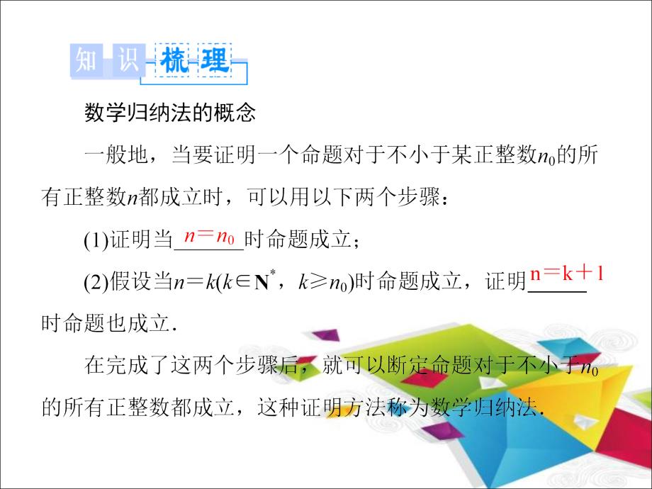 2015-2016学年人教a版选修4-5  数学归纳法 课件（38张）_第2页