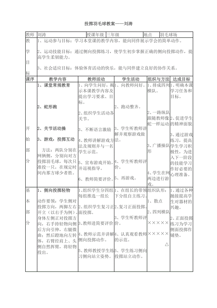 投掷羽毛球教案_第1页