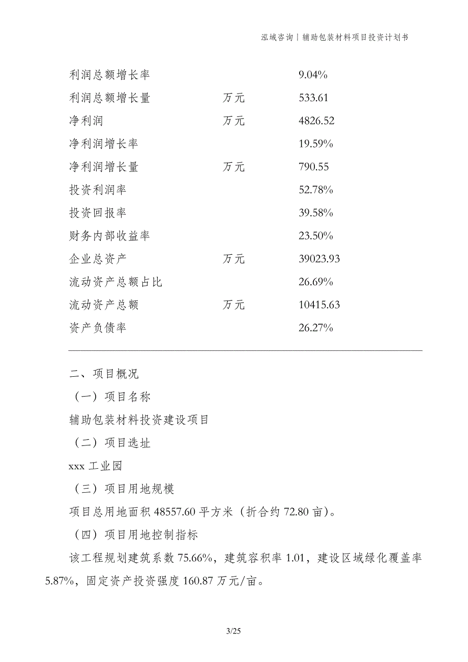 辅助包装材料项目投资计划书_第3页