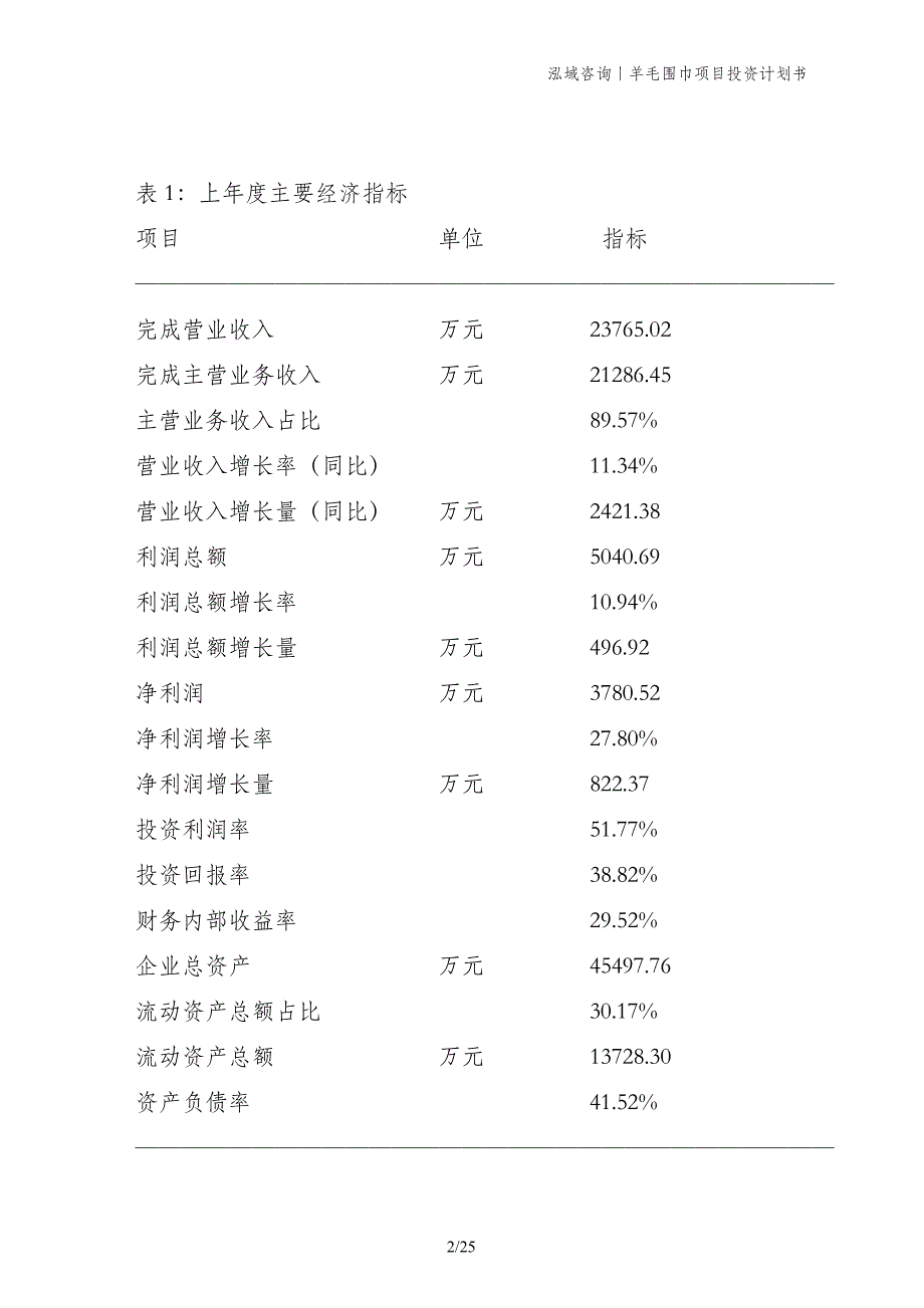 羊毛围巾项目投资计划书_第2页