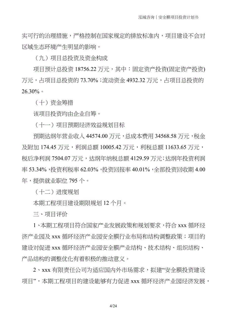 安全膜项目投资计划书_第4页