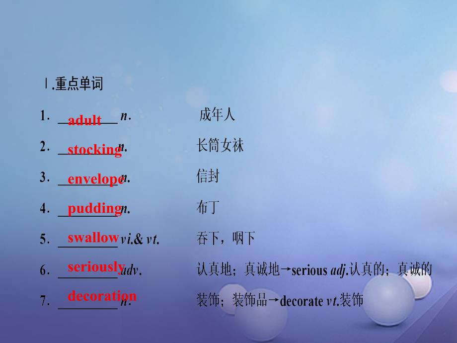 高中英语 unit 3 celebration section  lesson 4课件 北师大版必修_第3页