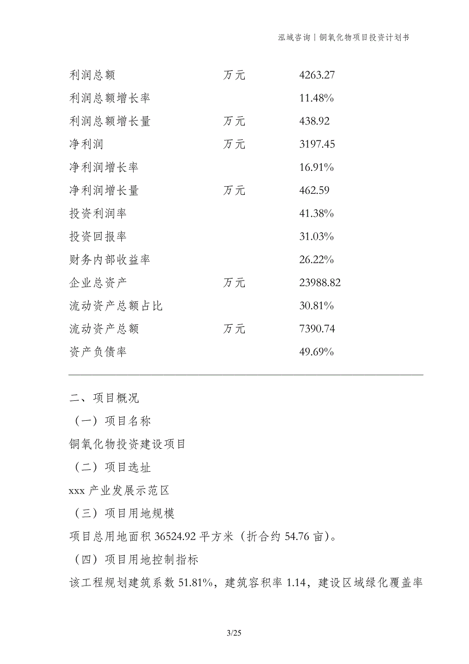 铜氧化物项目投资计划书_第3页