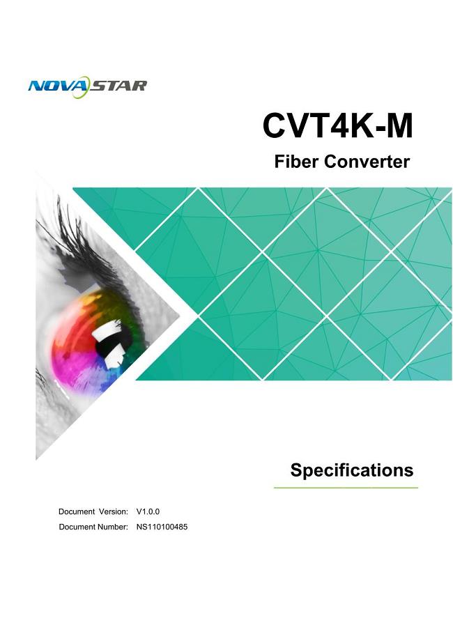 诺瓦科技LED接收卡光电转换器CVT4K-M规格书