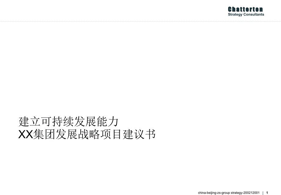 xx集团发展战略项目范文_第1页