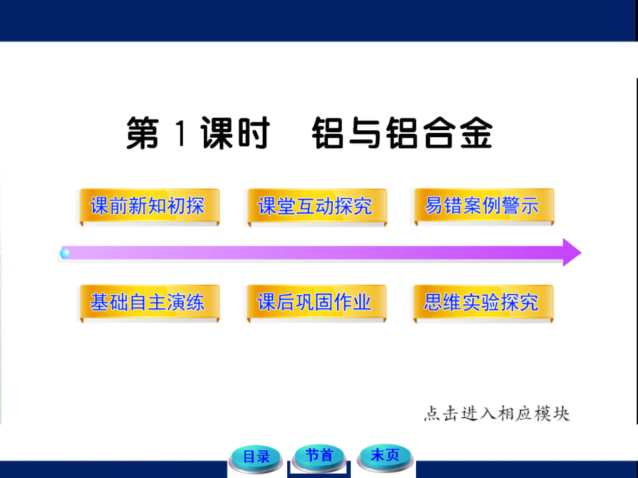 2018年版人教版高一化学化学课件《第四章元素与材料世界 第 四节 铝  金属材料--铝和铝合金》_第1页