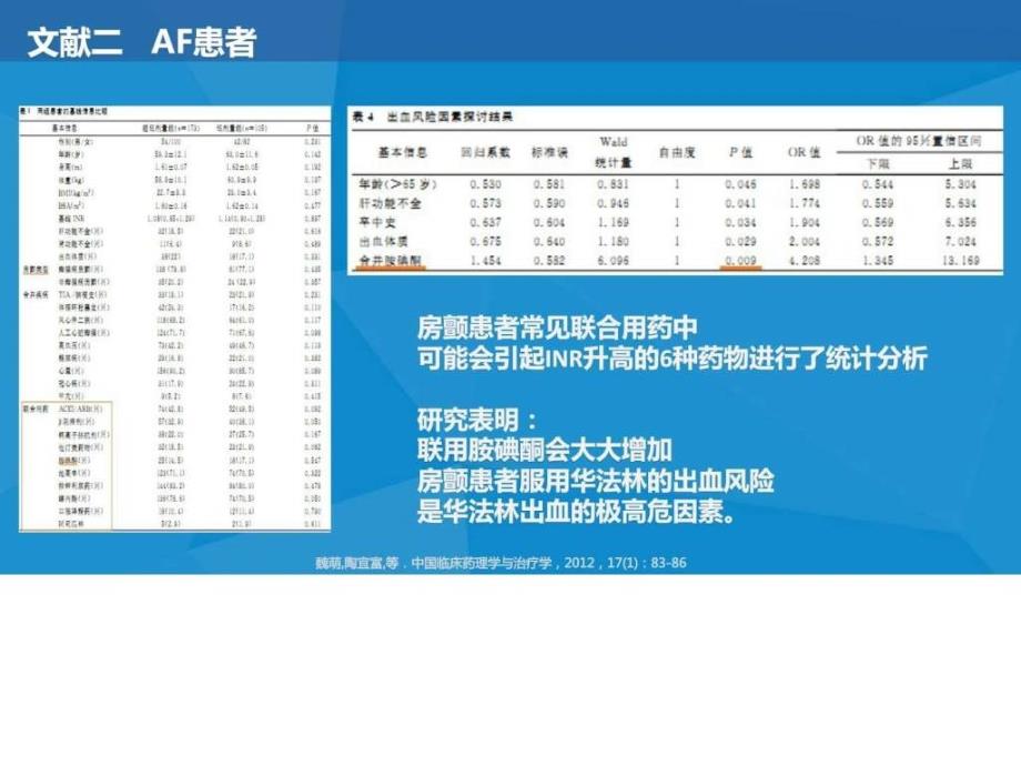 胺碘酮对华法林抗凝的影响-徐勇军_第4页