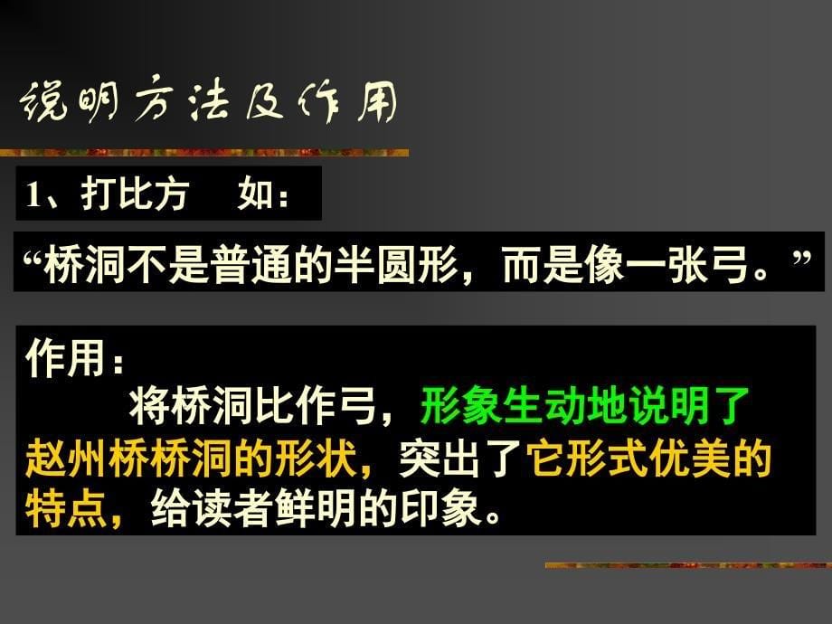 说明方法及语言练习题(中国石拱桥)_第5页