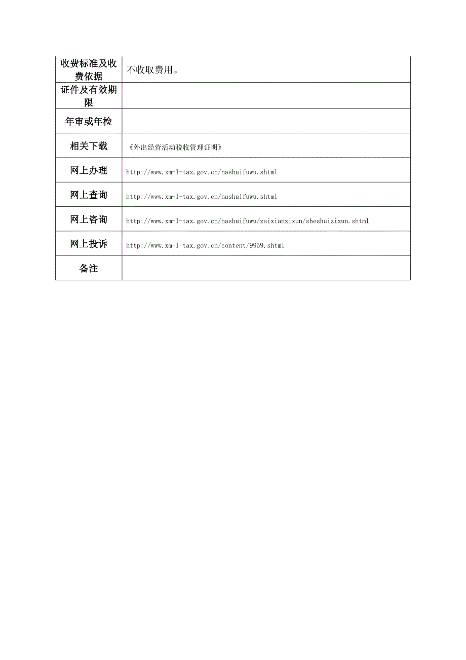 外出经营活动税收管理证明核销_第2页