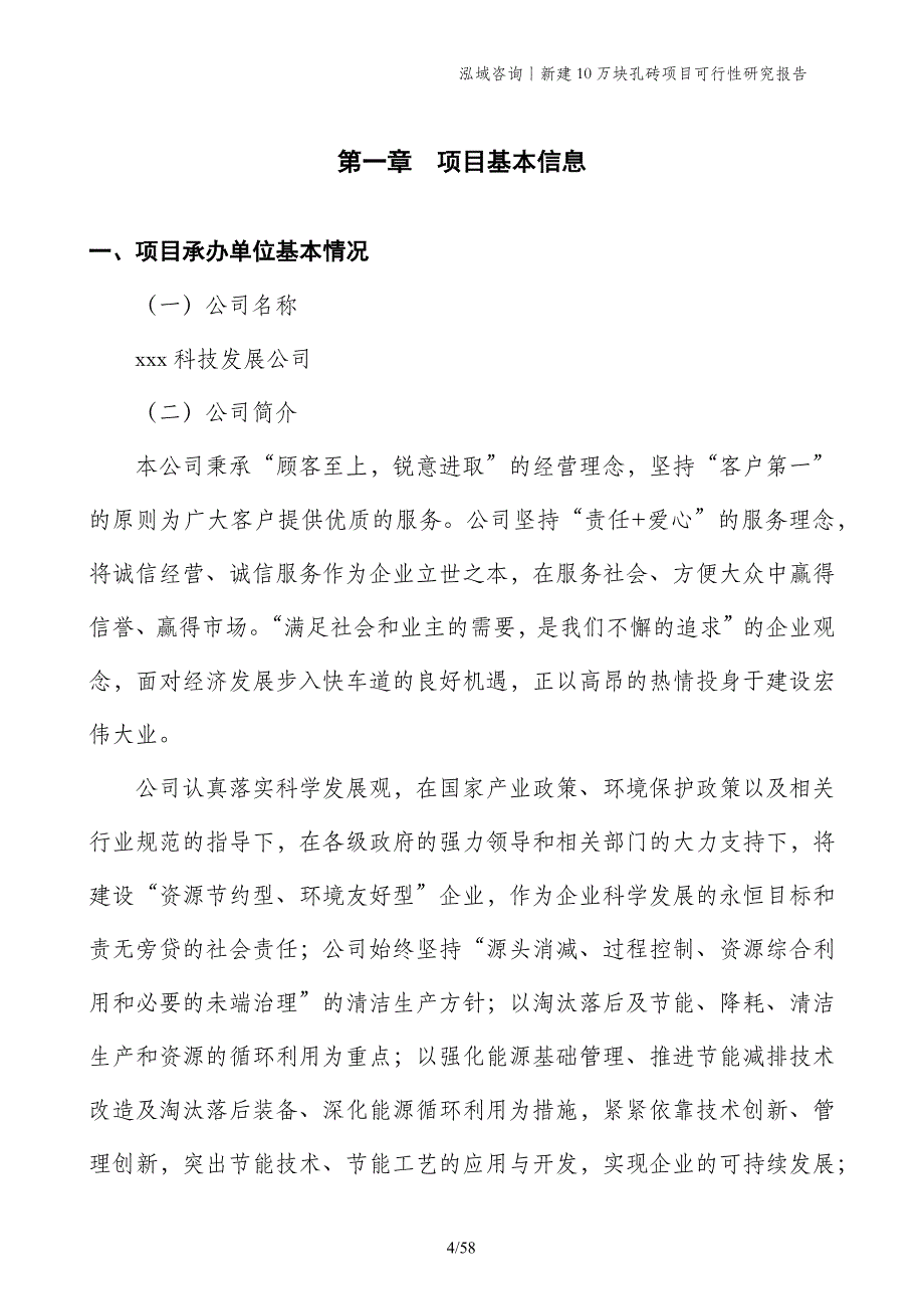 新建10万块孔砖项目可行性研究报告_第4页