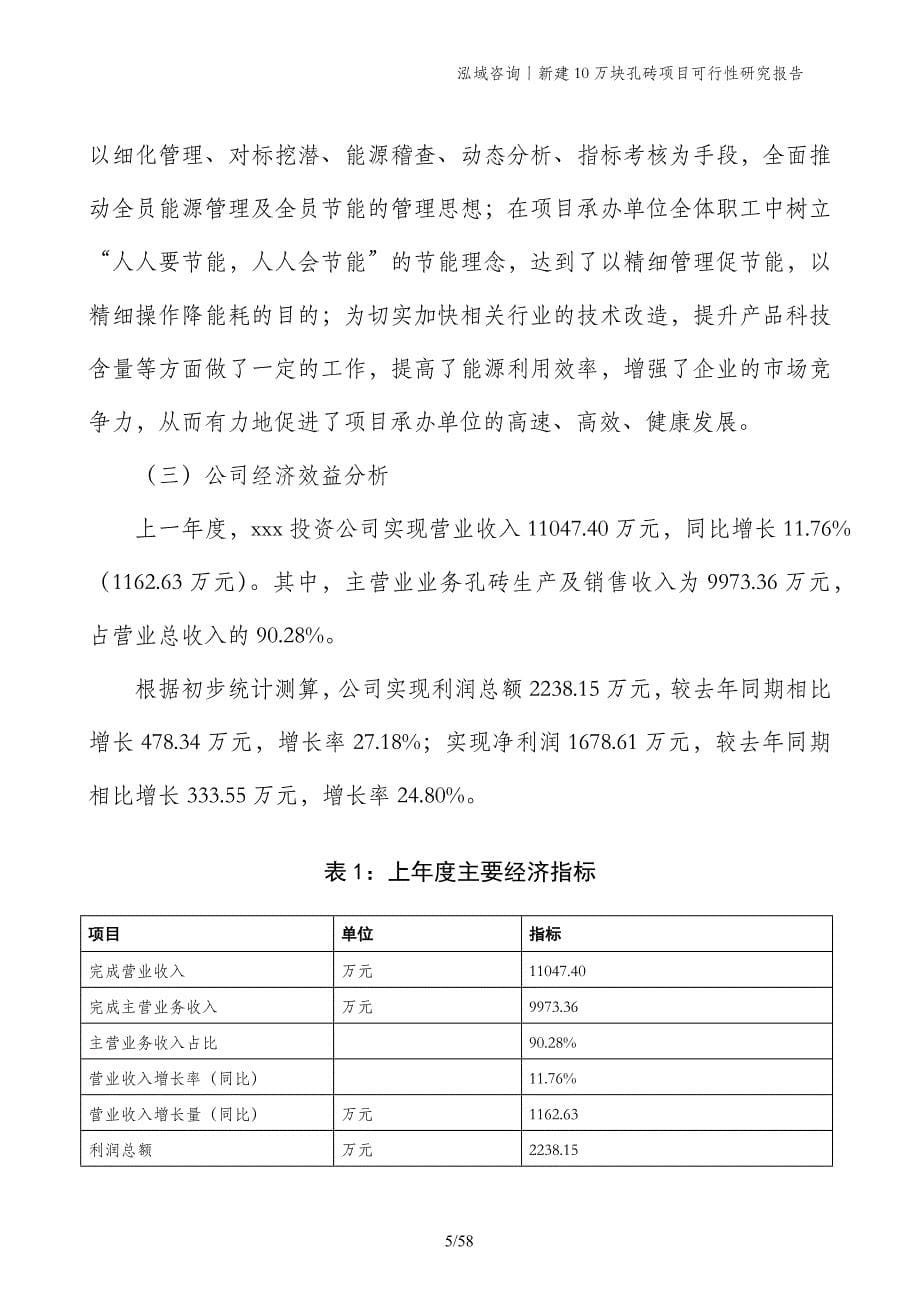 新建10万块孔砖项目可行性研究报告_第5页