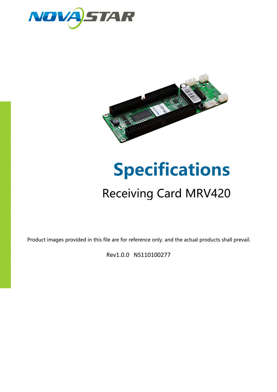 诺瓦科技LED接收卡批发MRV420-11规格书英文版_第1页