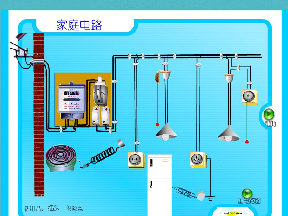 中考物理 家庭电路复习课件_1_第2页