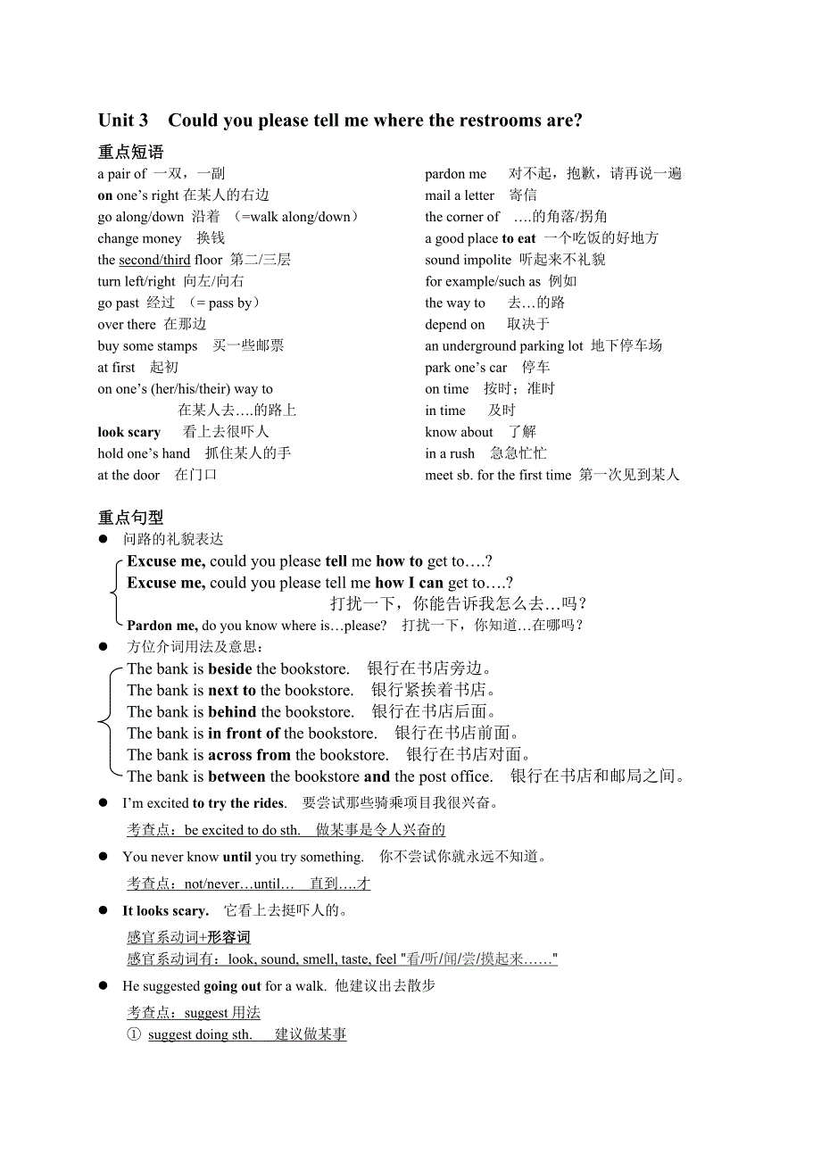 2014-九年级英语期中复习资料Unit1-6_第4页