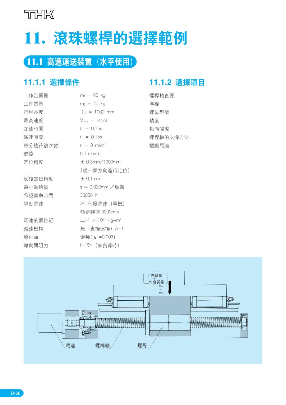 thk滚珠丝杆选型实例_第1页