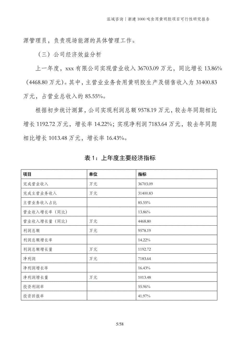 新建1000吨食用黄明胶项目可行性研究报告_第5页