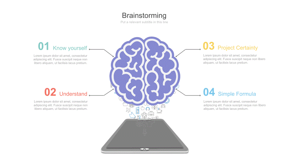 大脑头脑风暴PPT图形素材_第1页