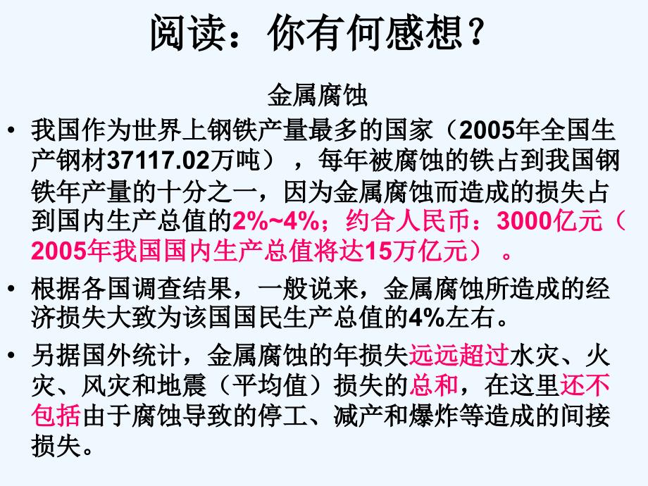 高二化学金属的电化学腐蚀与防护课件_新课标_人教版_选修四_第3页