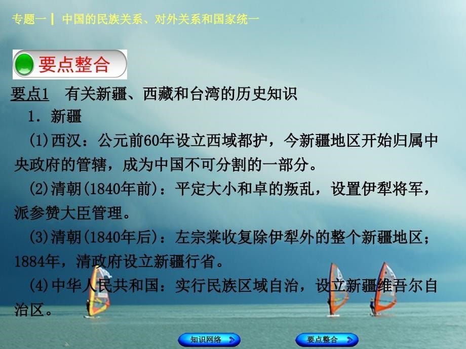 中考历史复习 专题突破篇 专题一 中国的民族关系对外关系和国家统一课件_第5页