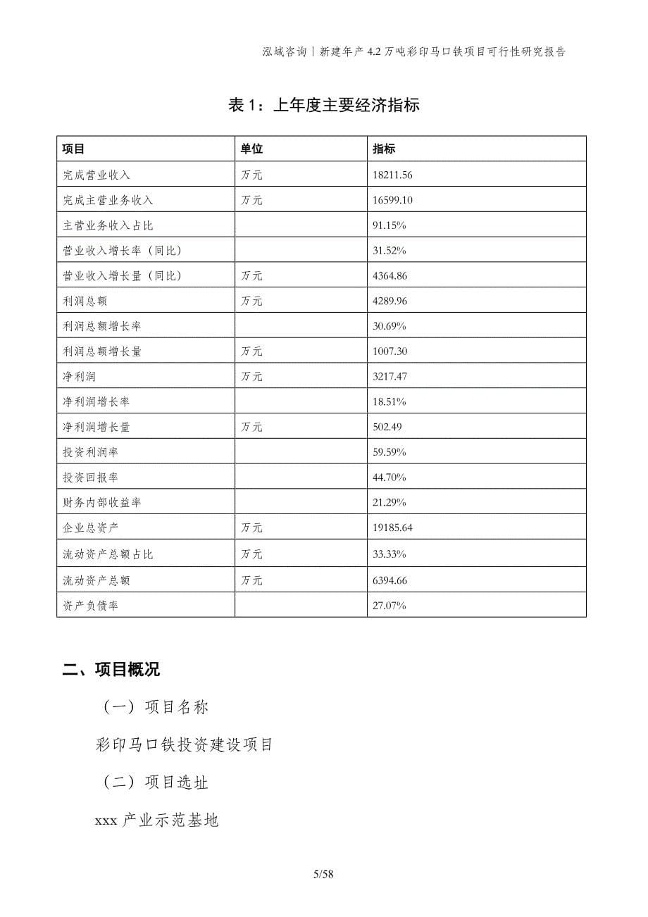 新建年产4.2万吨彩印马口铁项目可行性研究报告_第5页