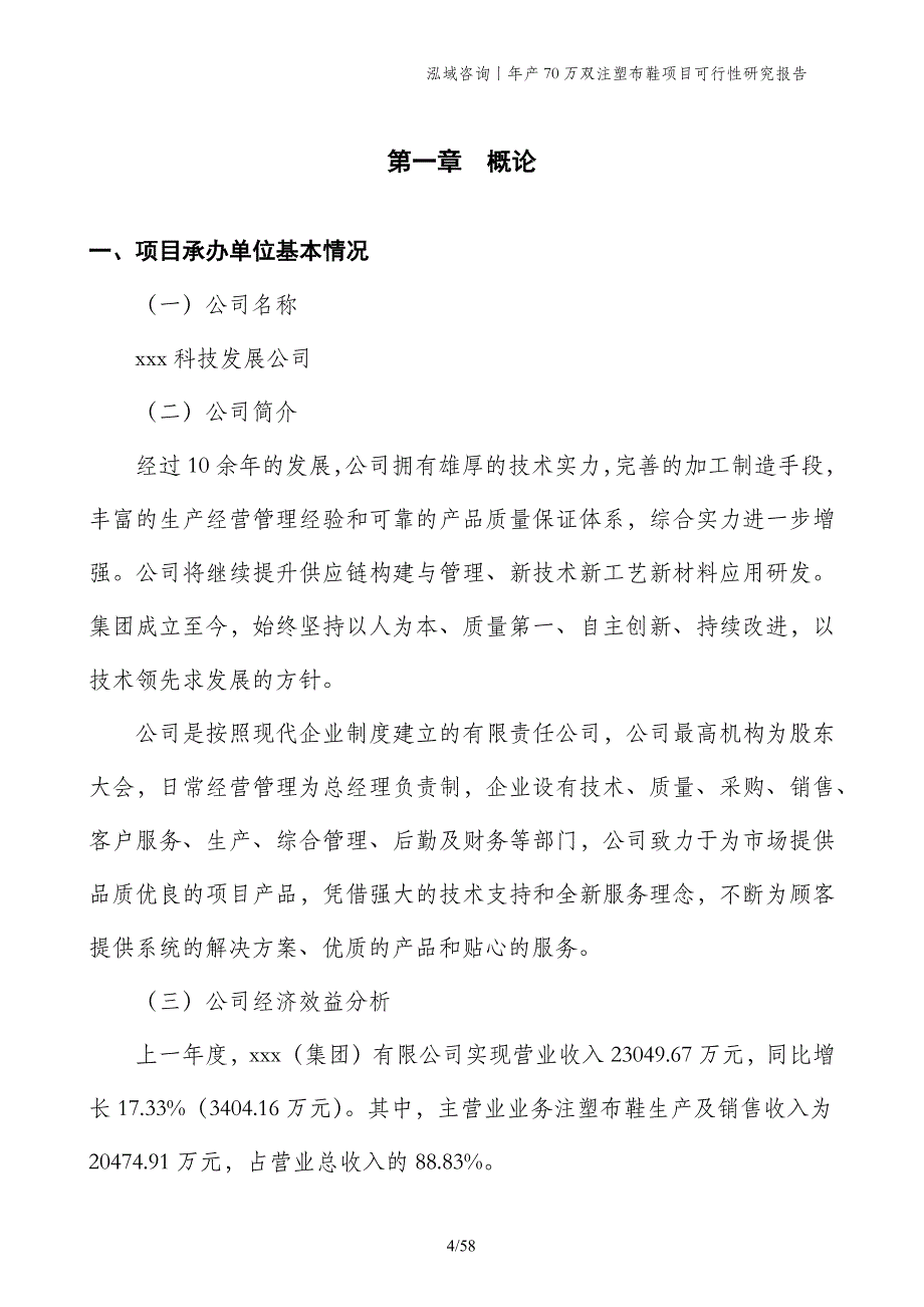 年产70万双注塑布鞋项目可行性研究报告_第4页