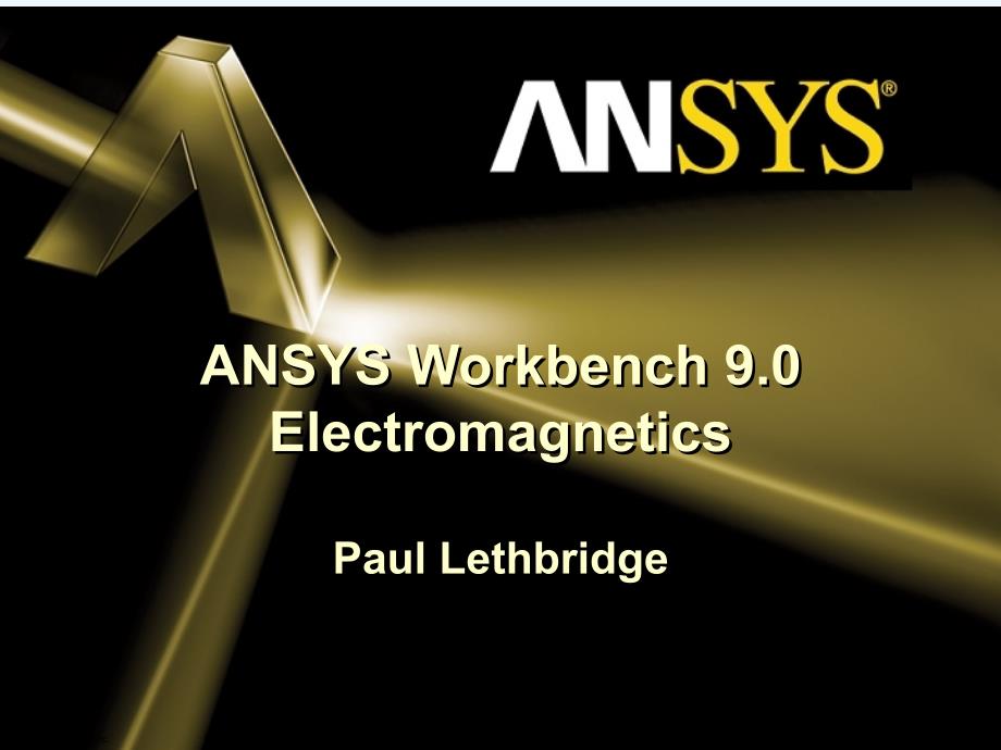 ansys+workbench+9.0电磁学教程实例_第1页