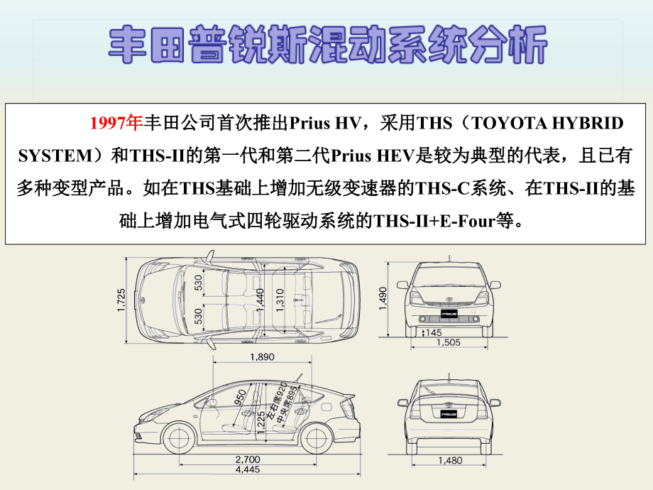 普锐斯混合动力系统分析._第1页