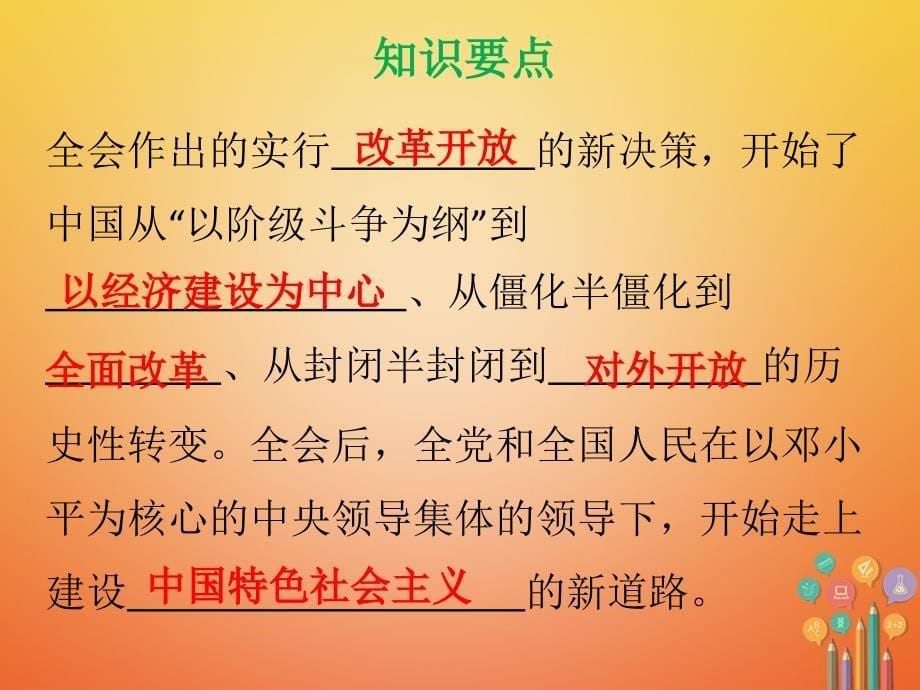 八年级历史下册 第3单元 建设中国特色社会主义 第10课 伟大的历史转折课件 北师大版_第5页