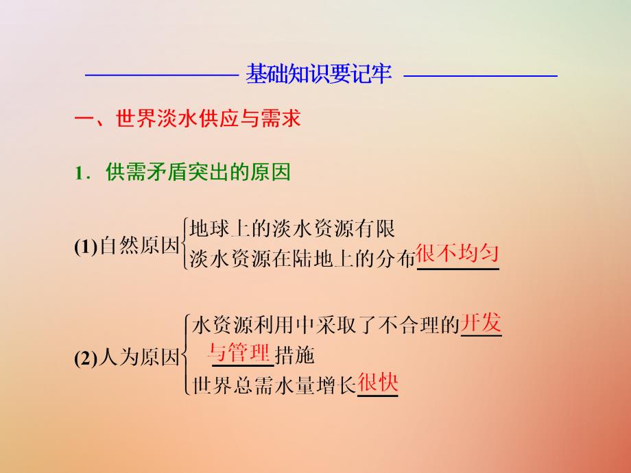 高中地理第三章自然资源的利用与保护第一节人类面临的主要资源问题课件新人教版选修6_第3页