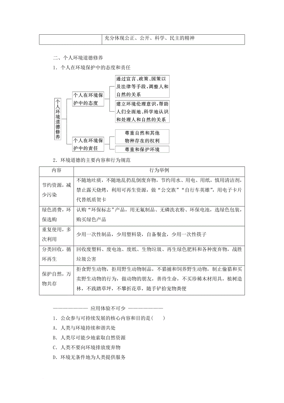 高中地理 第五章 环境管理及公众参与 第三节 公众参与教学案 新人教版选修_第3页