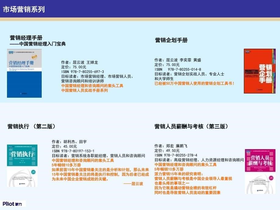 《派力营销图书》全品书目（2010年10月版）_第5页