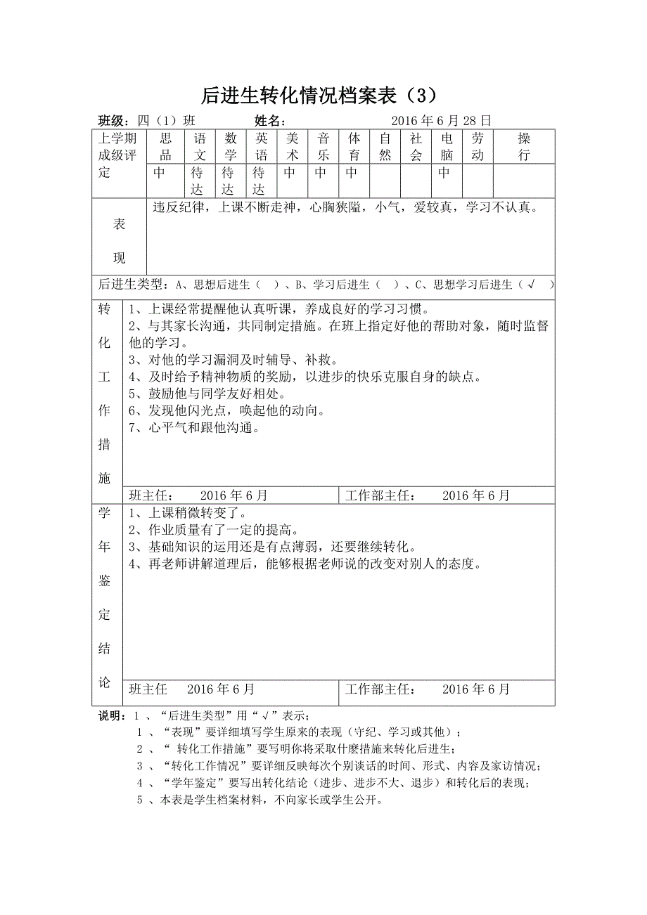 后进生档案表_第3页