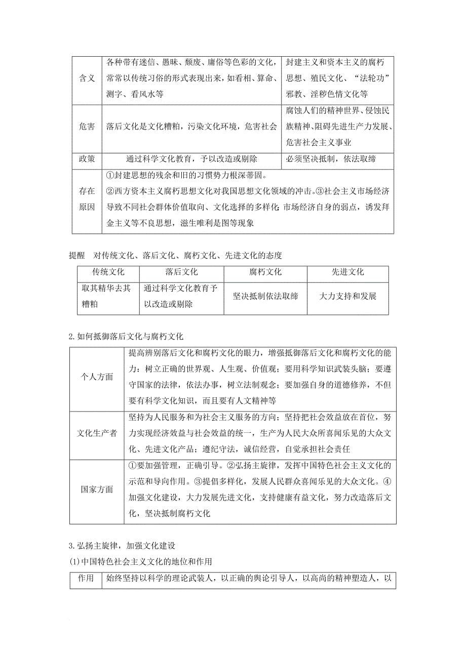 高考政治一轮复习 第十二单元 发展中国特色社会主义文化 第28课 走进文化生活讲义 新人教版必修_第5页