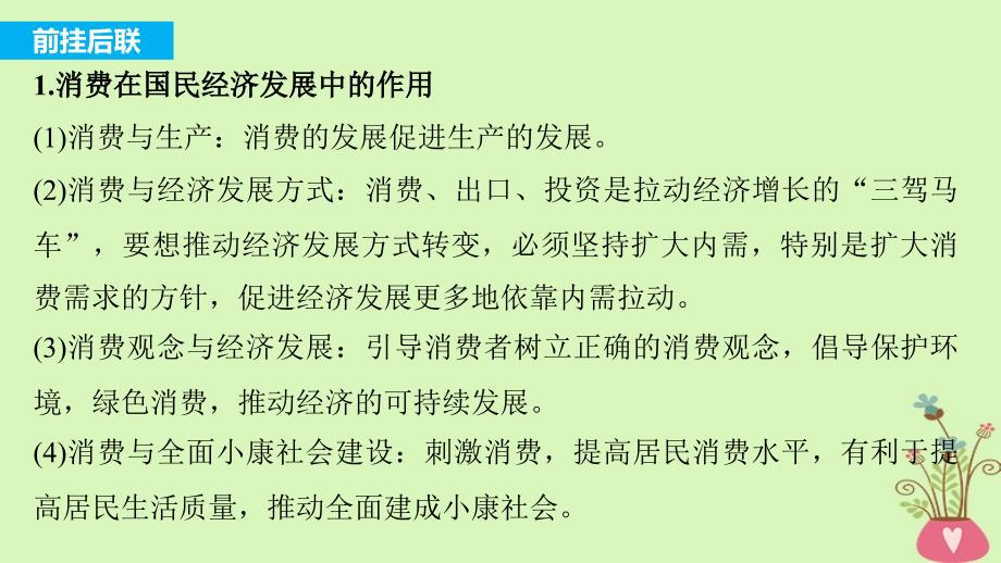 高考政治一轮复习 第二单元 生产劳动与经营单元综合提升课件 新人教版必修_第3页