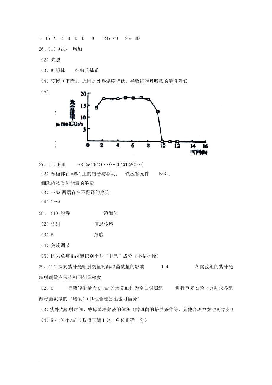 高考生物二轮复习模拟检测试题_16_第5页