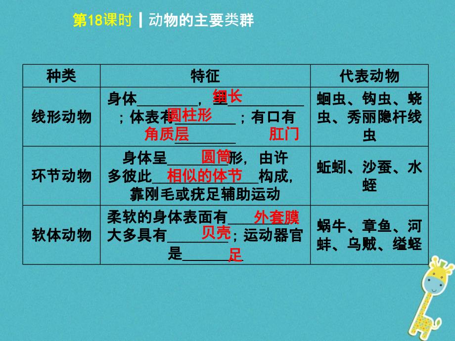 中考生物第五单元生物圈中的其他生物第18课时动物的主要类群课件_第3页