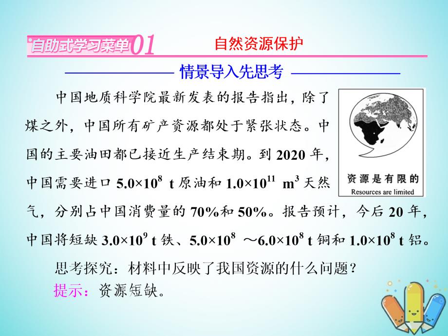 高中地理第二单元资源利用与生态保护第三节资源及生态环境保护课件鲁教版选修6_第2页