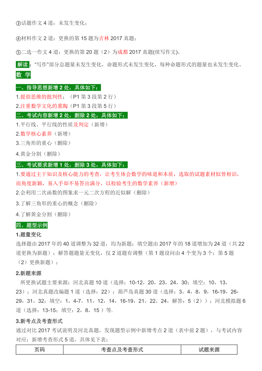 2018年河北省中考考试说明变化_第3页