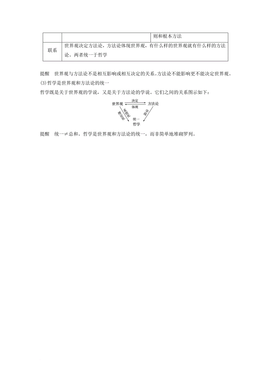 高考政治一轮复习 第十三单元 探索世界与追求真理 第31课 哲学基本思想讲义 新人教版必修_第3页