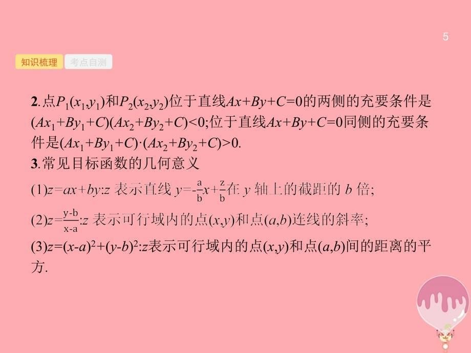 高考数学总复习 第七章 不等式、推理与证明 7_1 二元一次不等式（组）与简单的线性规划问题课件 理 新人教a版_第5页